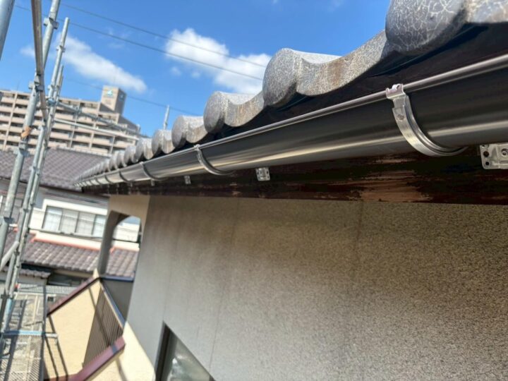 広島市安佐南区　I様邸　2階雨樋交換工事