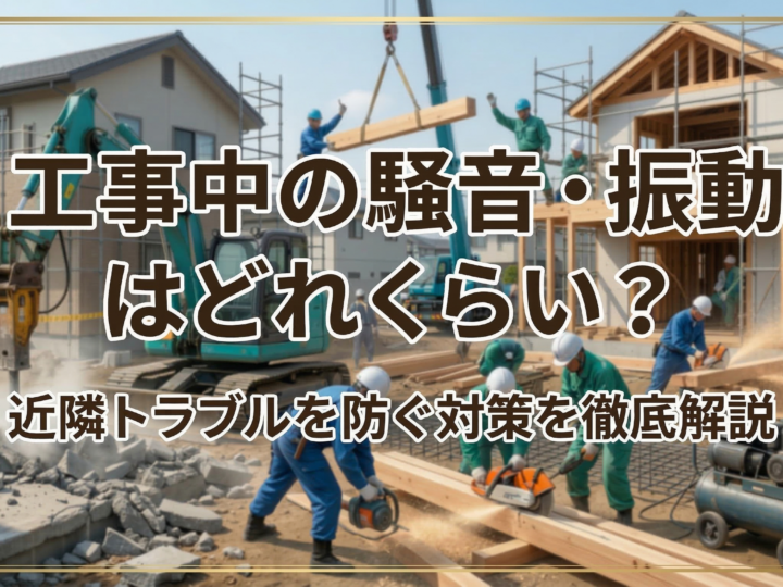 工事中の騒音や振動はどれくらい?近隣トラブルを防ぐ対策