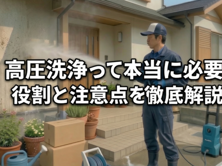 高圧洗浄って本当に必要?役割と注意点を徹底解説