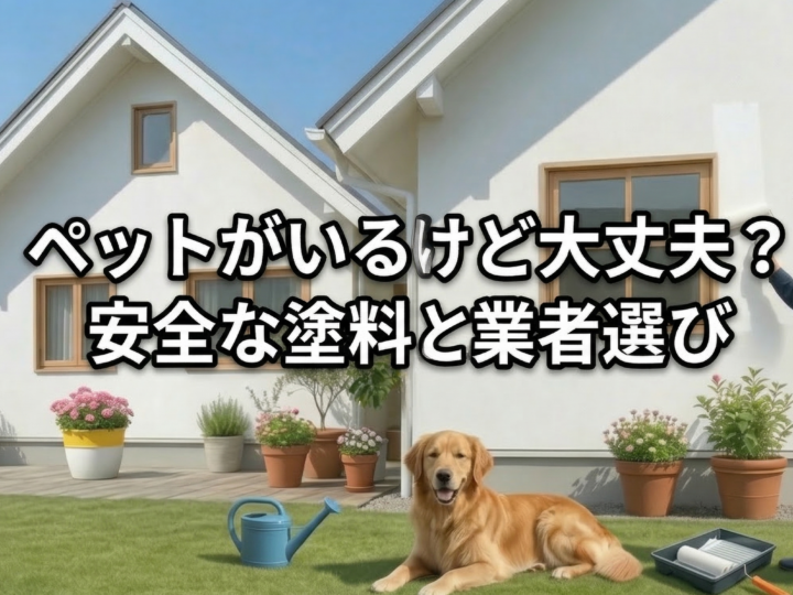 ペットがいるけど大丈夫?安全な塗料と業者選び