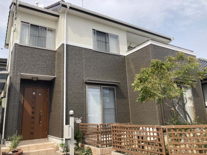 広島市安佐南区　Ｅ様邸　外壁塗装・ベランダ防水工事