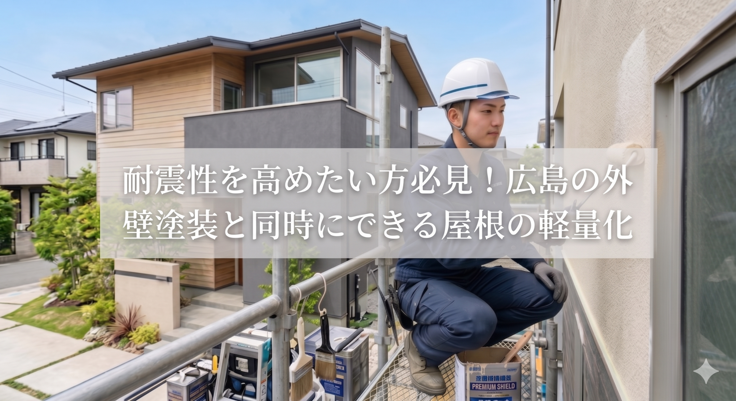 耐震性を高めたい方必見!広島の外壁塗装と同時にできる屋根の軽量化