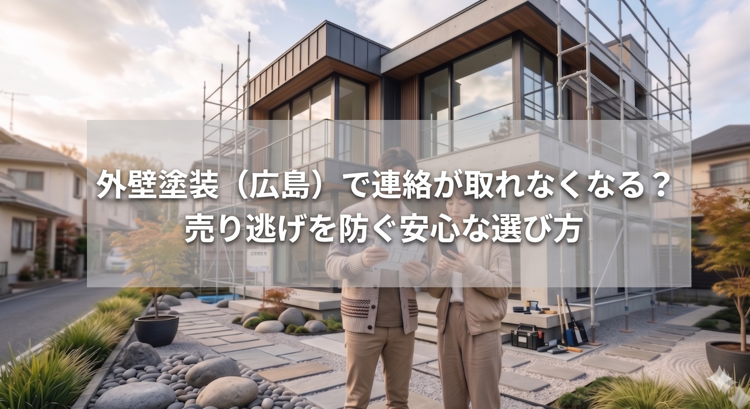 外壁塗装(広島)で連絡が取れなくなる?売り逃げを防ぐ安心な選び方
