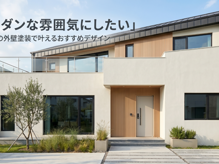 モダンな雰囲気にしたい」広島の外壁塗装で叶えるおすすめデザイン