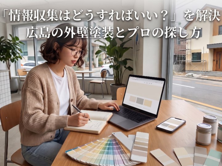 「情報収集はどうすればいい?」を解決!広島の外壁塗装とプロの探し方