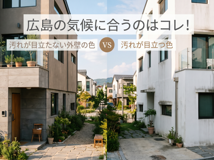 広島の気候に合うのはコレ!汚れが目立たない外壁の色vs目立つ色【外壁塗装】