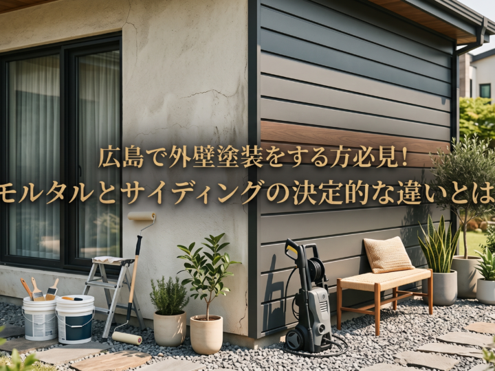 広島で外壁塗装をする方必見!モルタルとサイディングの決定的な違いとは?