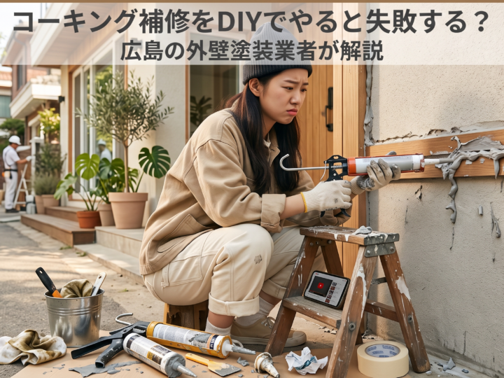 コーキング補修をDIYでやると失敗する?広島の外壁塗装業者が解説