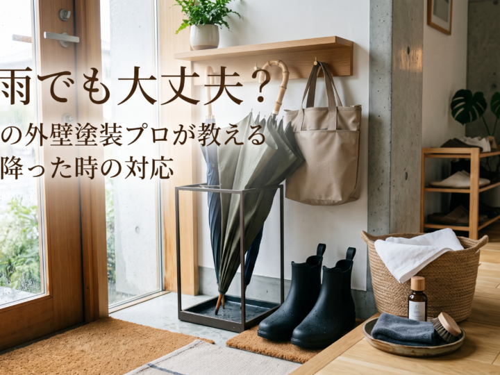 梅雨でも大丈夫?広島の外壁塗装プロが教える雨が降った時の対応