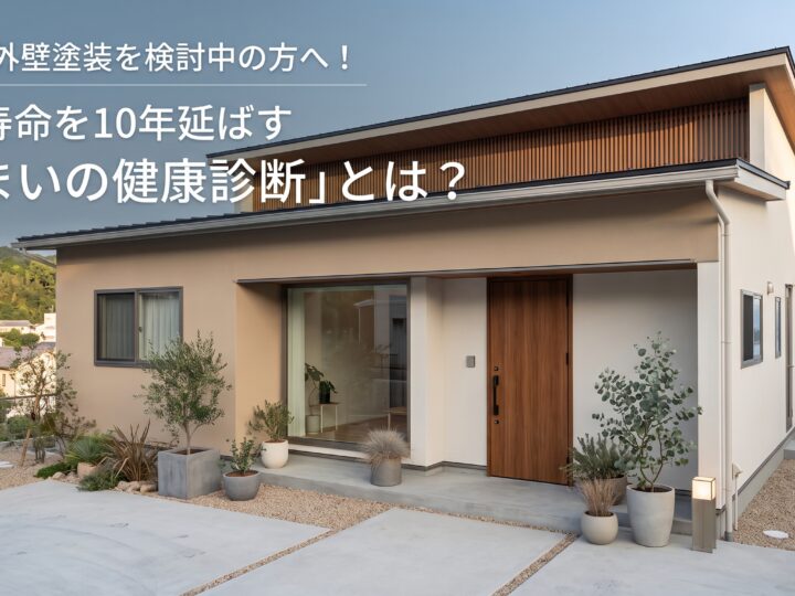広島で外壁塗装を検討中の方へ!家の寿命を10年延ばす「住まいの健康診断」とは?
