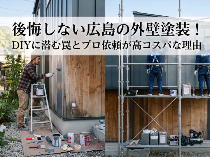 後悔しない広島の外壁塗装!DIYに潜む罠とプロ依頼が高コスパな理由