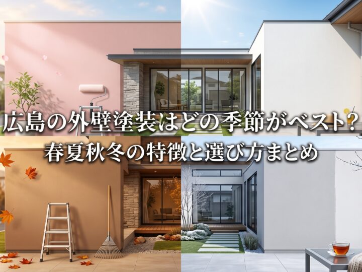 広島の外壁塗装はどの季節がベスト?春夏秋冬の特徴と選び方まとめ
