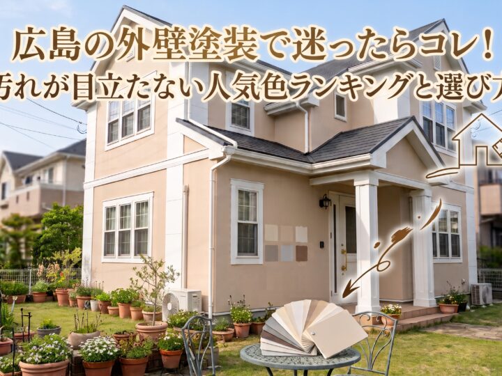 広島の外壁塗装で迷ったらコレ!汚れが目立たない人気色ランキングと選び方