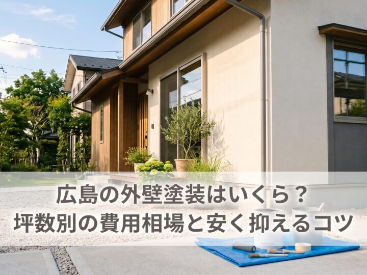 広島の外壁塗装はいくら?坪数別の費用相場と安く抑えるコツ