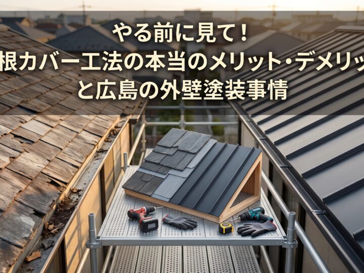 やる前に見て!屋根カバー工法の本当のメリット・デメリットと広島の外壁塗装事情